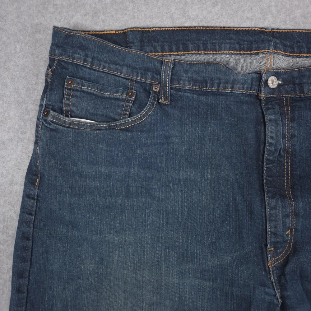 Levis 502 Mens Size 50x29 Blue Taper Fit Stretch Denim Jeans